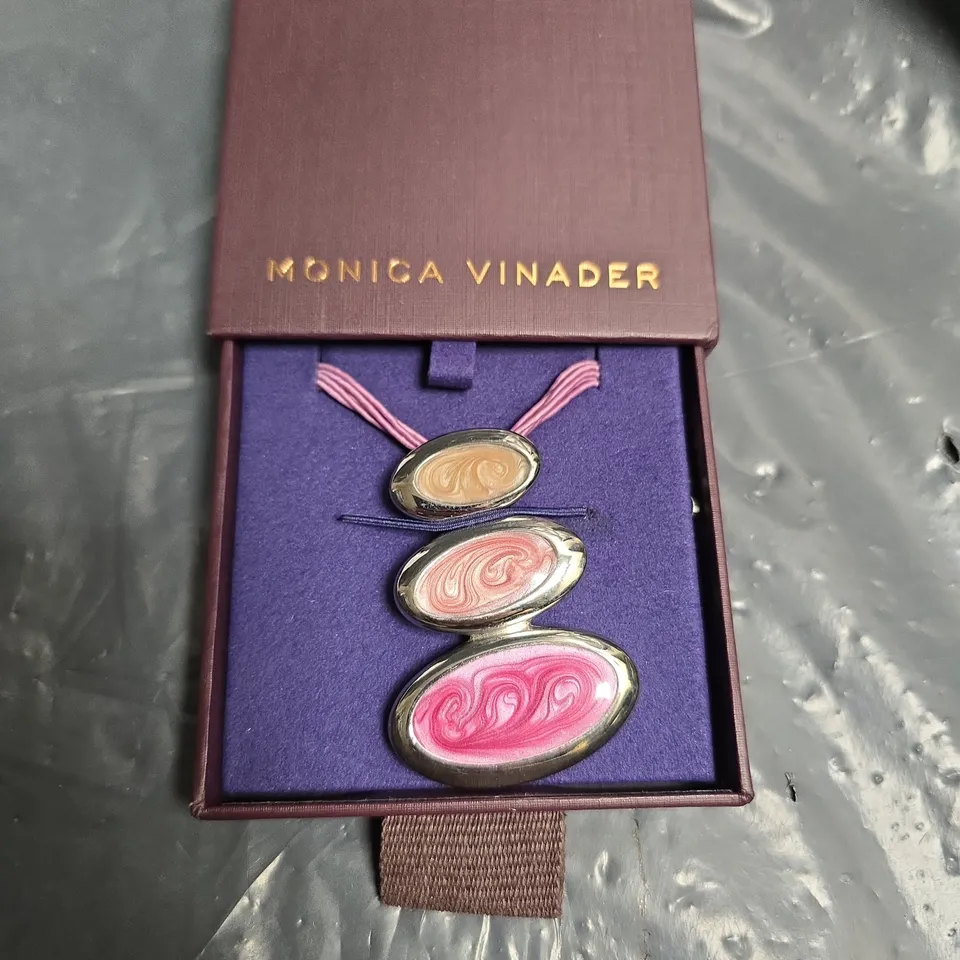 MONICA VINADER THREE OVAL ENAMEL PENDANT CHARMS – BOXED