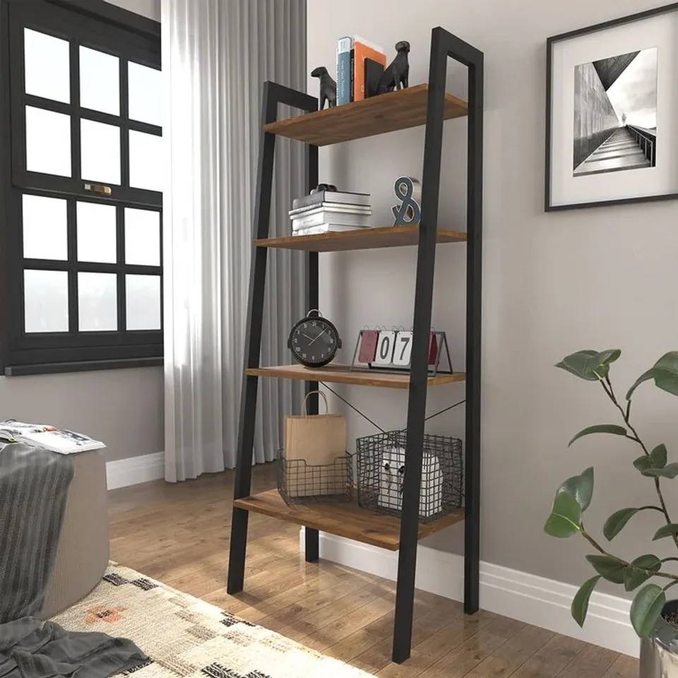 BOXED LAFONTAINE LADDER BOOKCASE 