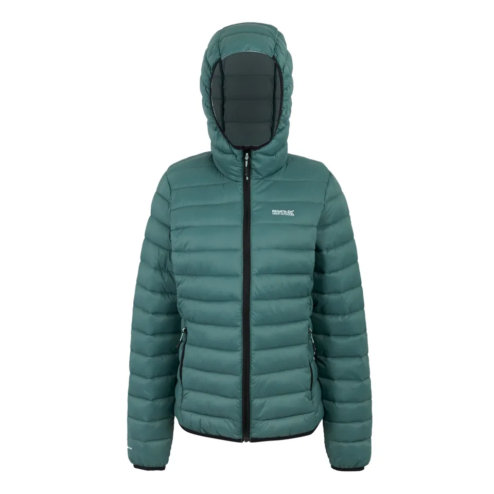 BRAND NEW REGATTA WOMEN'S HOODED MARIZION PADDED JACKET IN SPRUCE GREEN SIZE UK 10