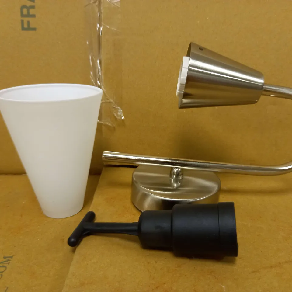JOHN LEWIS AND PARTNERS LULU WALL LIGHT - BRUSHED CHROME EFFECT
