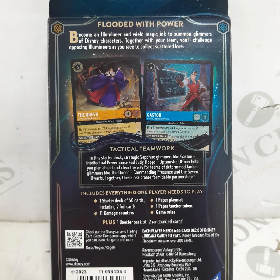 BRAND NEW SEALED DISNEY LORCANA TRADING CARD GAME RISE OF THE FLOODBORN STARTING DECK