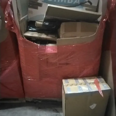 PALLET OF ASSORTED HOUSEHOLD GOODS AND PRODUCTS TO INCLUDE; BOXED FURNITURE ETC