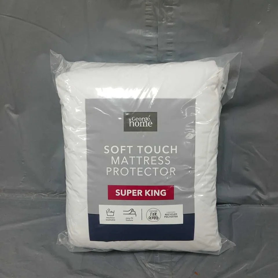 SEALED GEORGE SOFT TOUCH MATTRESS PROTECTOR SUPER KING 