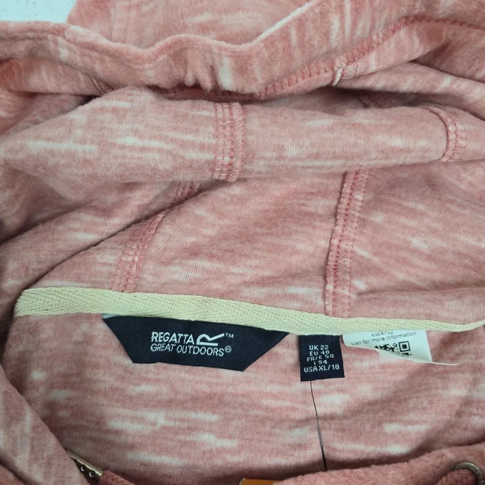 REGATTA GREAT OUTDOORS MAYSE HOODY – DUSTY ROSE, UK 22 (USA XL/18)