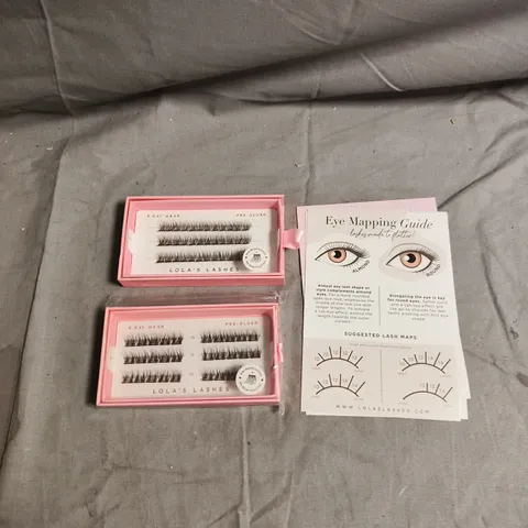 LOLA'S LASHES PRE-BONDED DIY LASHES – 5 DAY WEAR - SUBTLE 12 & SOFT DEFINITION 12