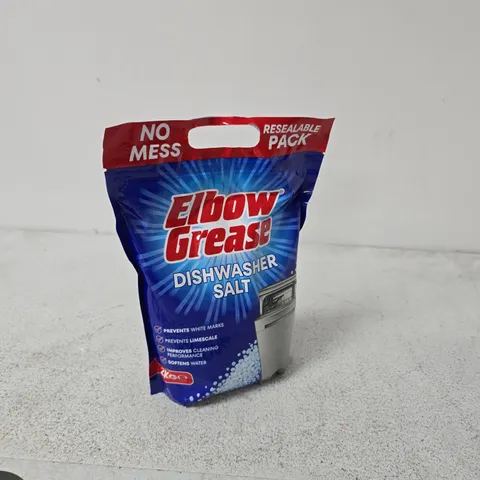 ELBOW GREASE DISHWASHER SALT – 2KG, RESEALABLE PACK