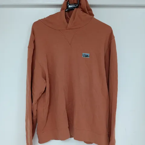 PATAGONIA COTTON HOODIE IN PALE ORANGE - M