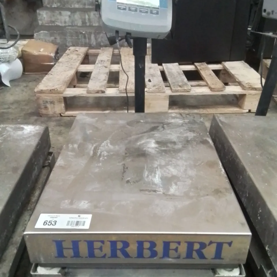 HERBERT COMMERCIAL POSTAL SCALES, PLATFORM SCALE HEAVY DUTY DIGITAL ELECTRONIC COMPUTING INDUSTRIAL WEIGHING