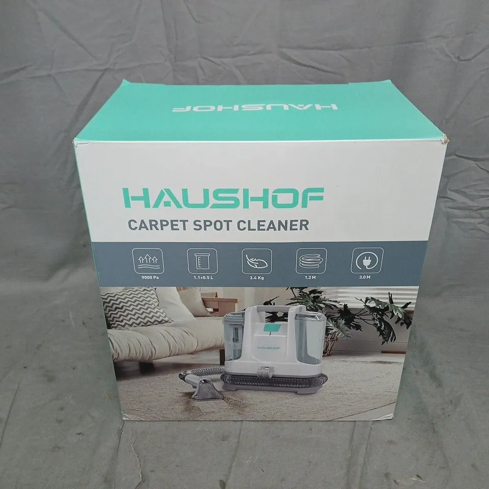 BOXED AND SEALED HAUSHOF CARPET SPOT CLEANER