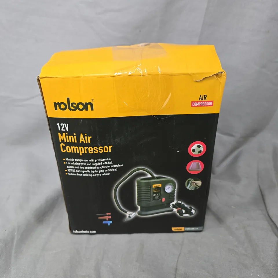 ROLSON 12V MINI AIR COMPRESSOR 
