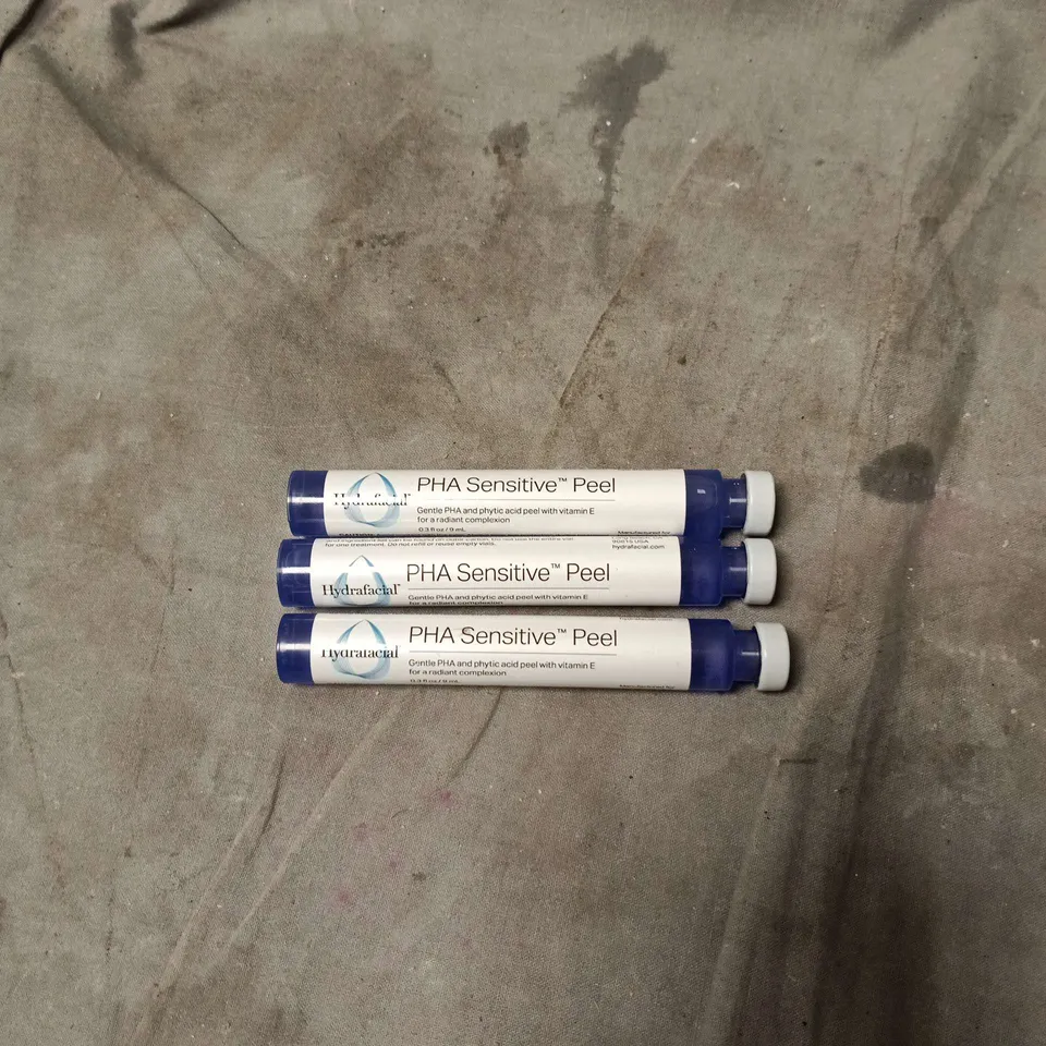 3 X HYDRAFACIAL PHA SENSITIVE PEEL 9ML