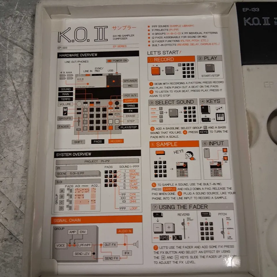 BOXED K.O.II 64MB SAMPLER COMPOSER