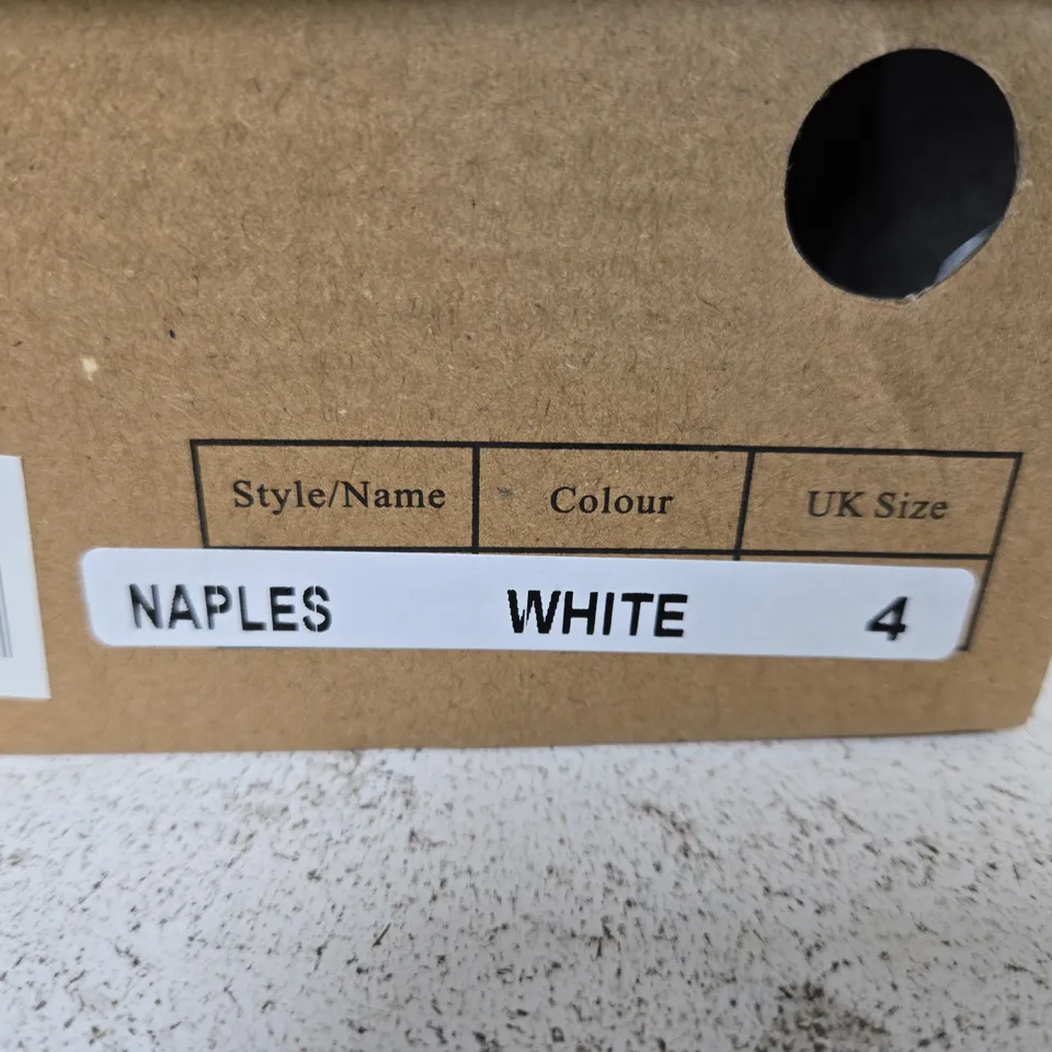 JO & JOE NAPLES WHITE SANDALS – UK 4 (WOMEN'S)