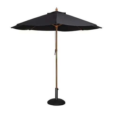 BOXED BOLERO ROUND PARASOL 3M DIAMETER BLACK