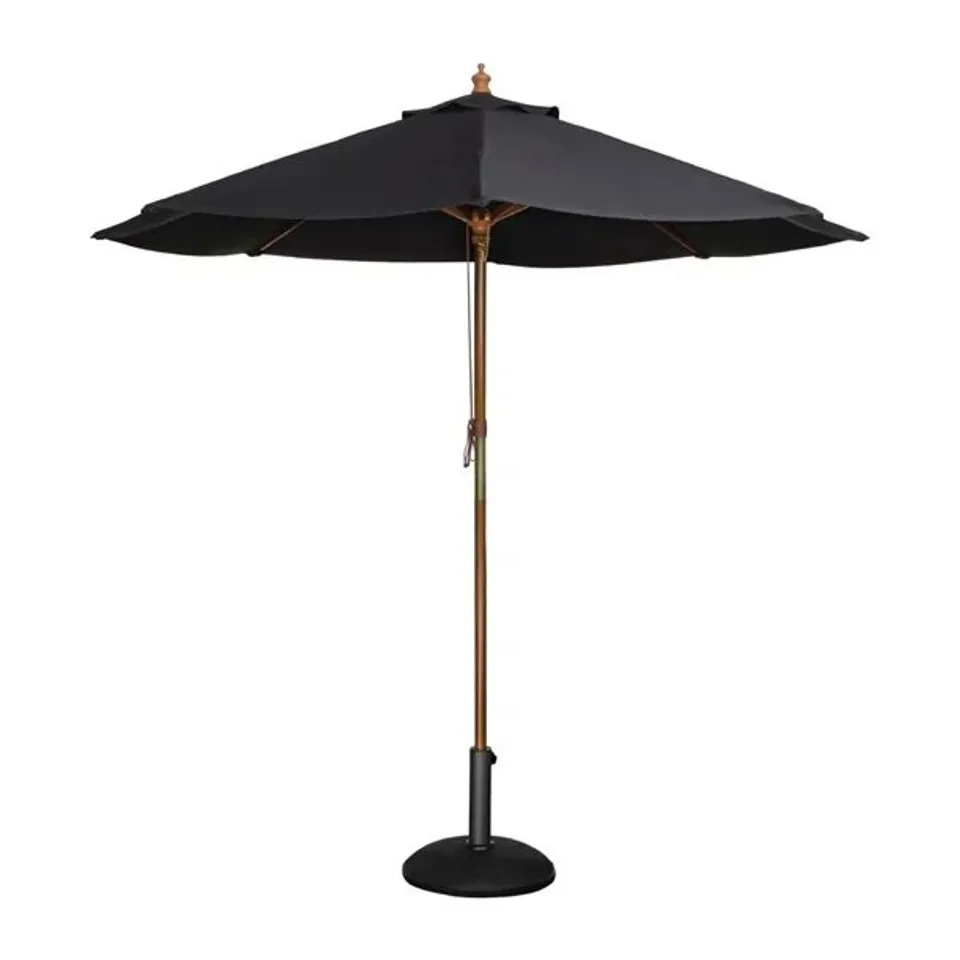 BOXED BOLERO ROUND PARASOL 3M DIAMETER BLACK