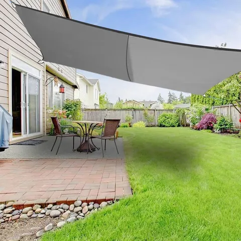 BOXED ANAMARIA 5M × 8M RECTANGULAR SHADE SAIL -LIGHT GREY-