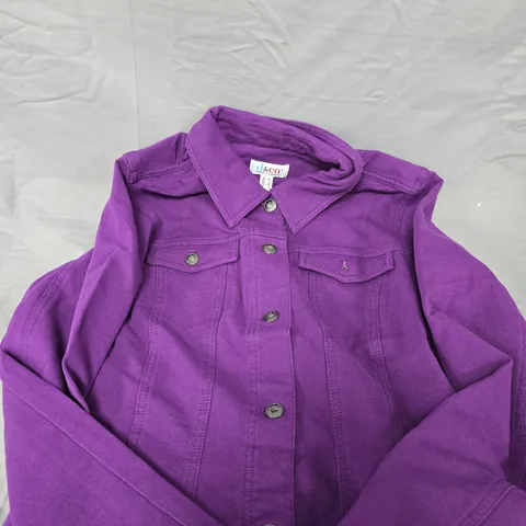 D&CO PURPLE DENIM JACKET – S 