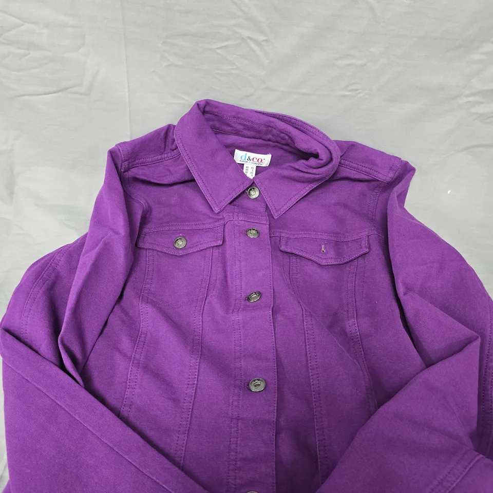 D&CO PURPLE DENIM JACKET – S 
