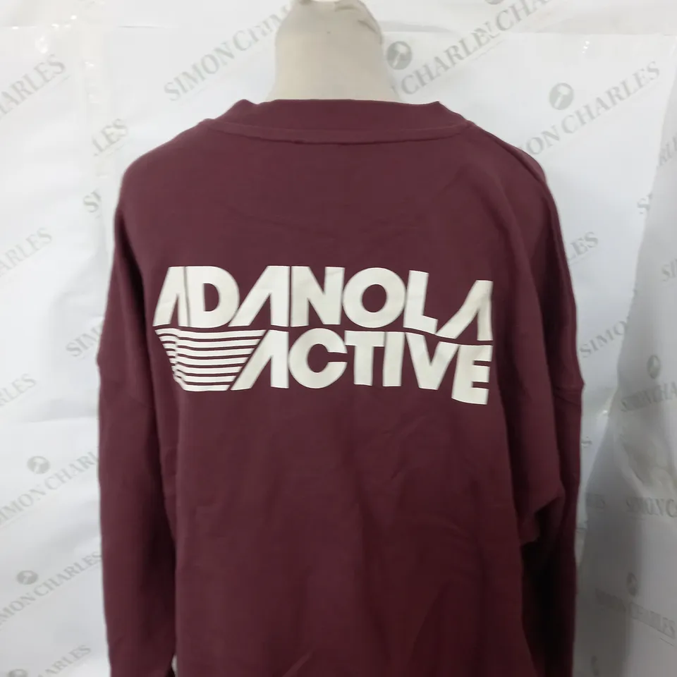 ADANOLA RETRO SPORT OVERSIZZED SWEATSHIRT SIZE M