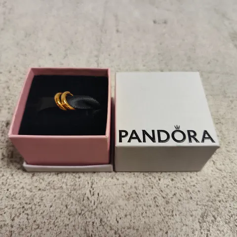 BOXED PANDORA GOLD EARRINGS