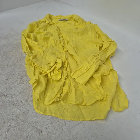 ZARA YELLOW SHIRT EU M / USA M (MEX 28) MADE IN CHINA