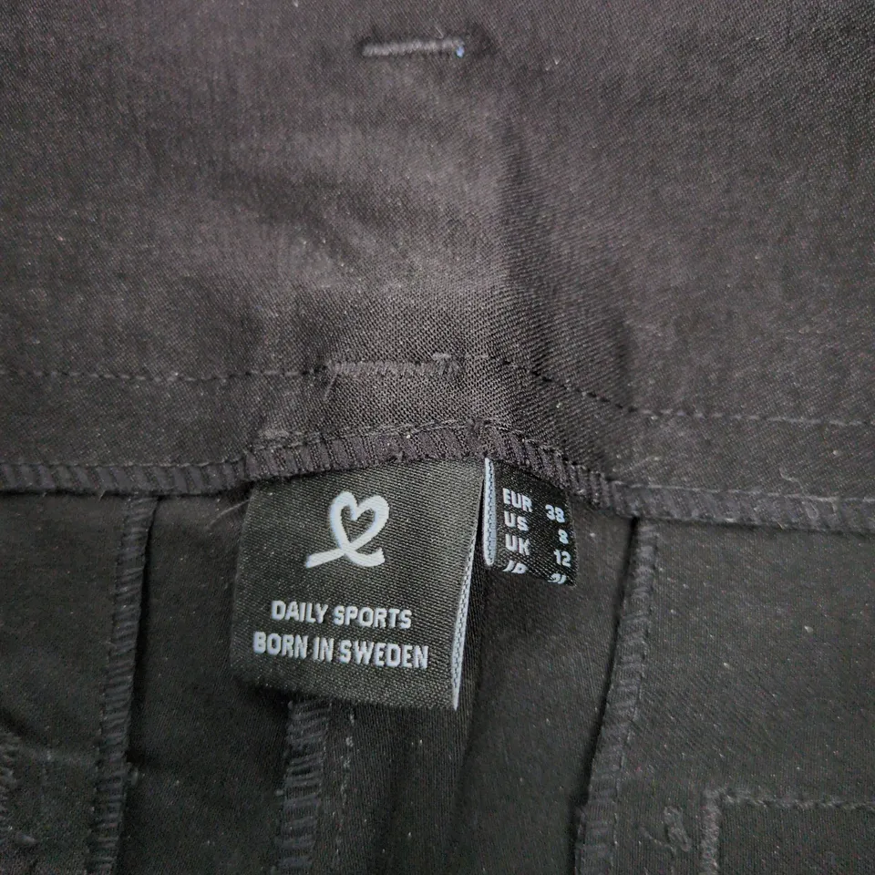 DAILY SPORTS WOMEN'S TROUSERS – BLACK, UK 12 (EU 38, US 8) STYLE 001/246