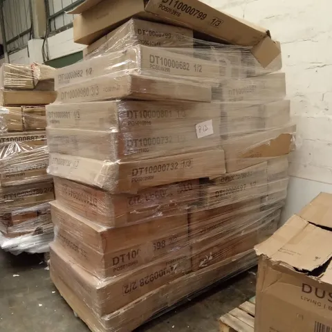 PALLET OF ASSORTED INCOMPLETE DESIGNER FURNITURE PARTS AND PIECES