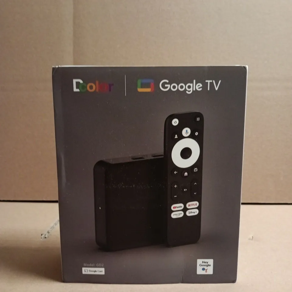 GOOGLE TV STREAMING BOX – MODEL GD2 (BOXED)