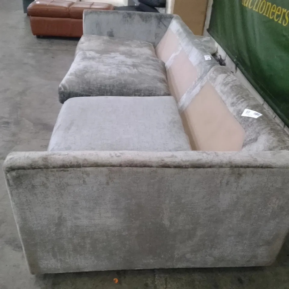 QUALITY DESIGNER 2 SECTION SOFA - GREY FABRIC