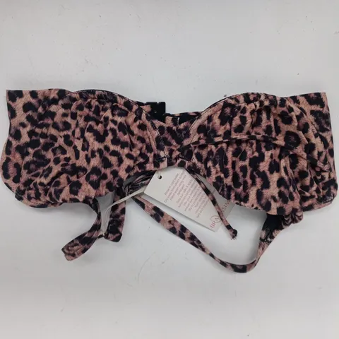 BRAVISSIMO COPACOBANA BIKINI TOP IN ANIMAL PRINT SIZE 32E