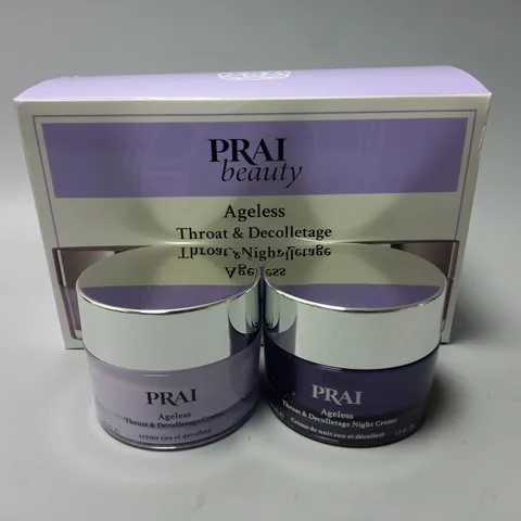 BOXED PRAI BEAUTY AGELESS THROAT & DECOLLETAGE DAY & NIGHT DUO