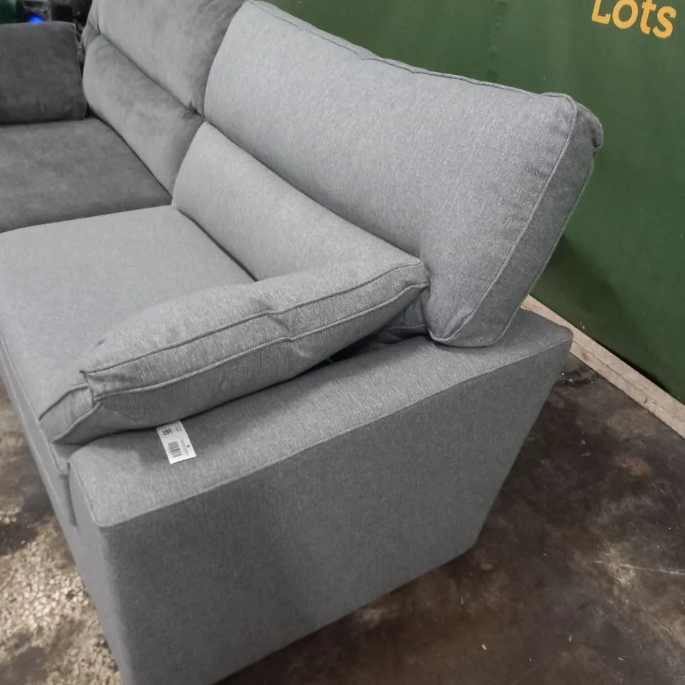 DESIGNER BRITISH MADE STAMFORD GREY FABRIC SOFA SECTIONS