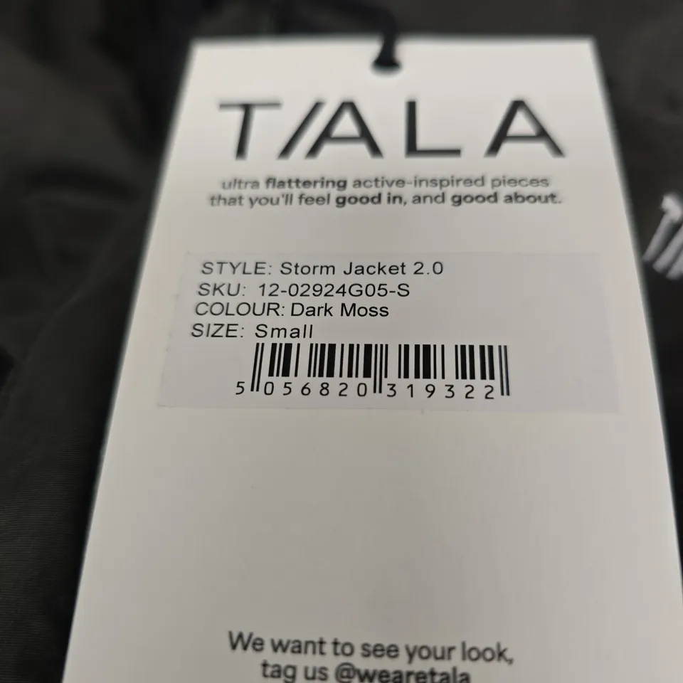 TALA STORM JACKET 2.0 – DARK MOSS, UK SIZE S