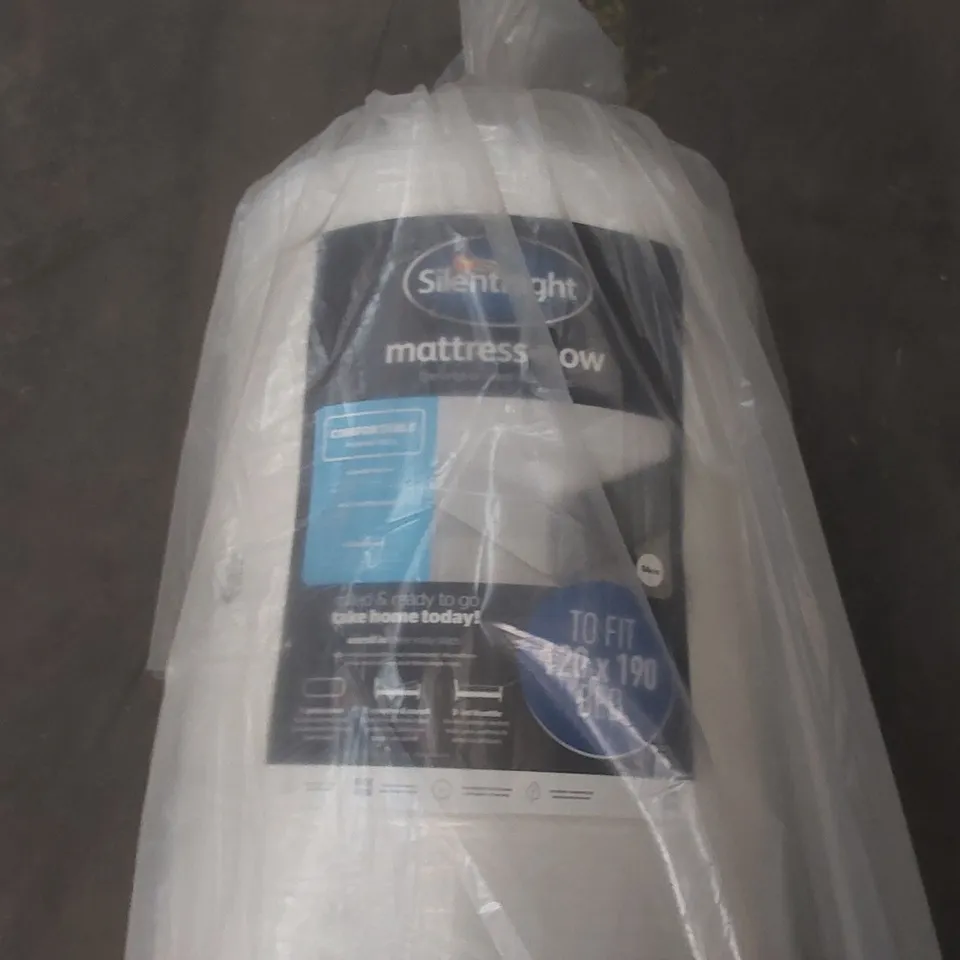 QUALITY BAGGED AND ROLLED SILENTNIGHT MATTRESS-NOW 120CM SMALL DOUBLE MATTRESS 
