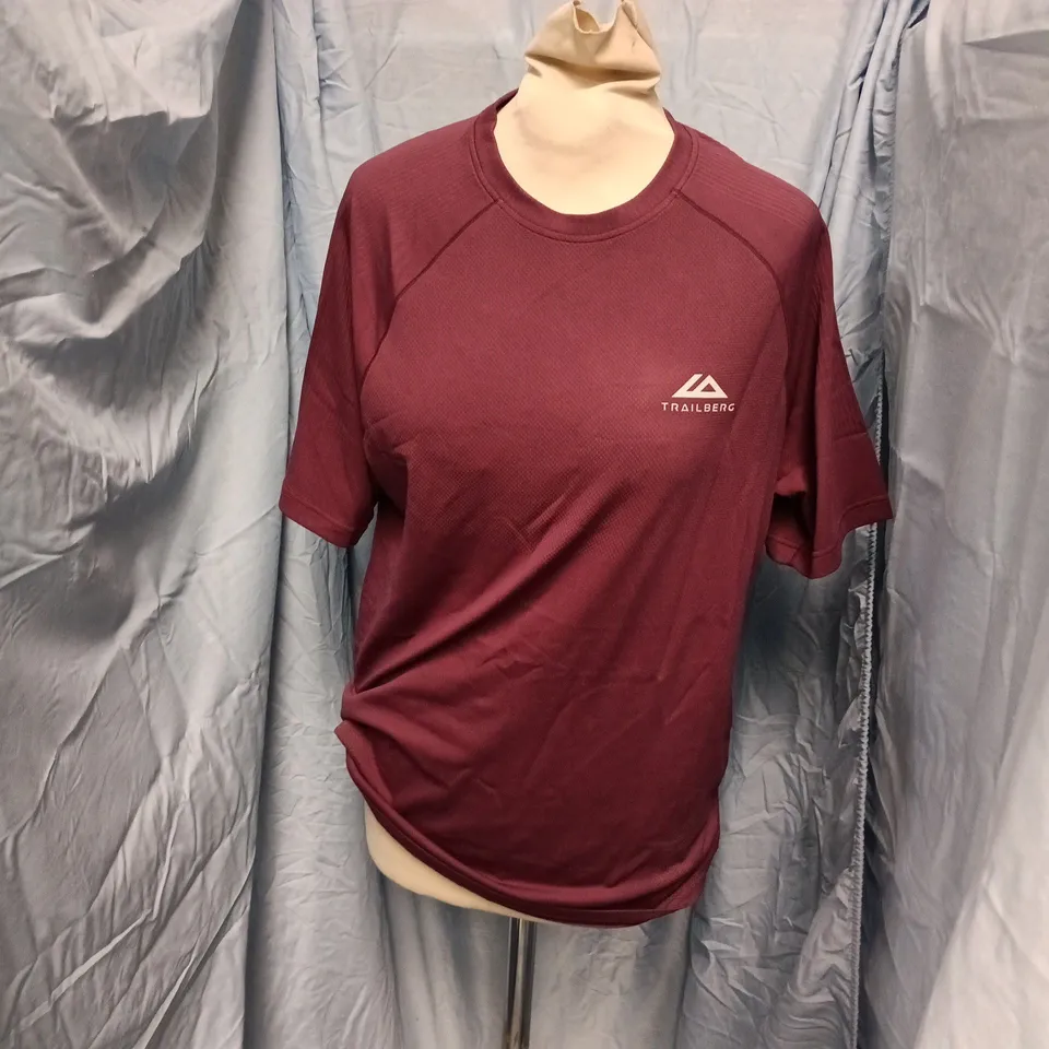 DRIFTLINE SEAMLESS TEE - DEEP MERLOT, SIZE S