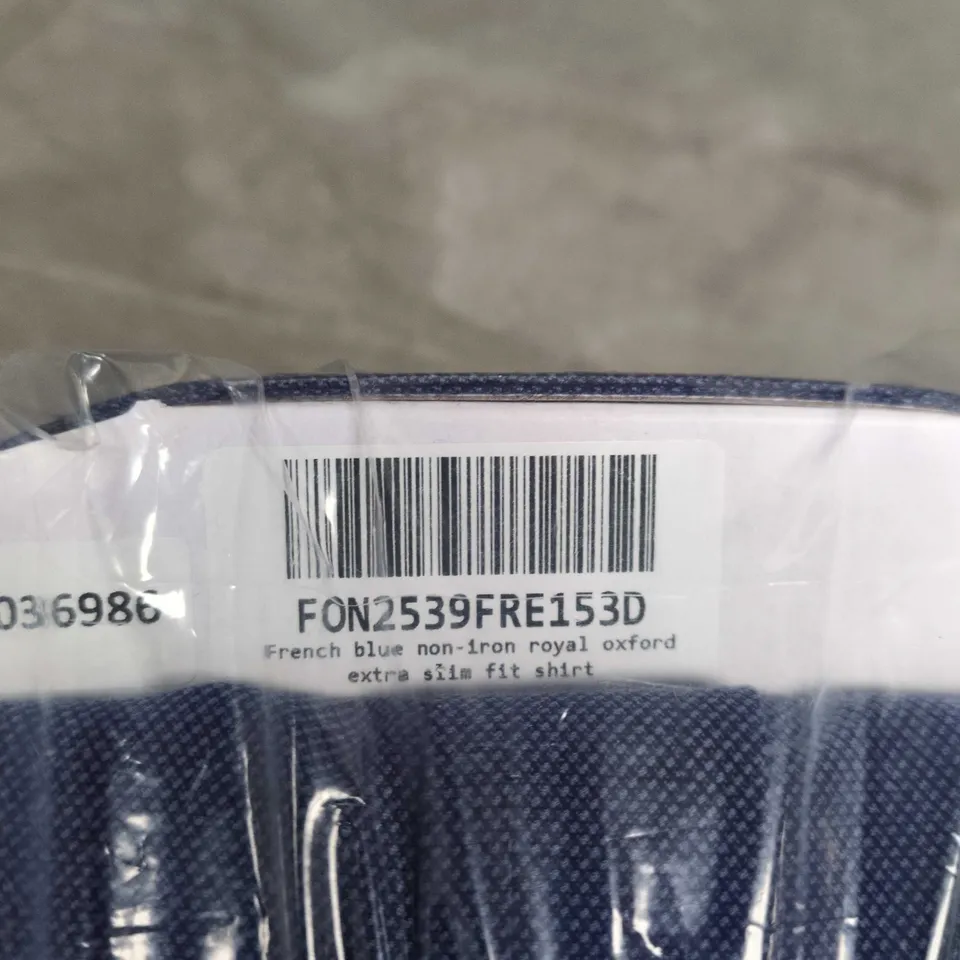 BAGGED CHARLES TYRWHITT FRENCH BLUE NON-IRON ROYAL OXFORD SHIRT – EXTRA SLIM FIT