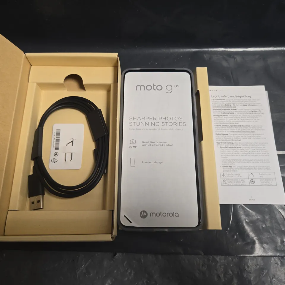 BOXED MOTOTOLA MOTO G 05 4+64GB IN DENM BLUE - MC43C