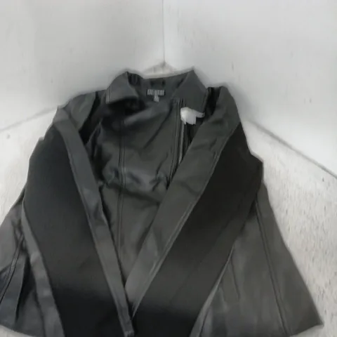NINA LEONARD WOMEN’S LEATHER JACKET – BLACK, SIZE S