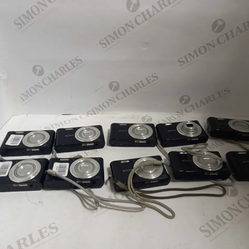 LOT OF 10 BLACK SONY CYBER-SHOT DSC-W810