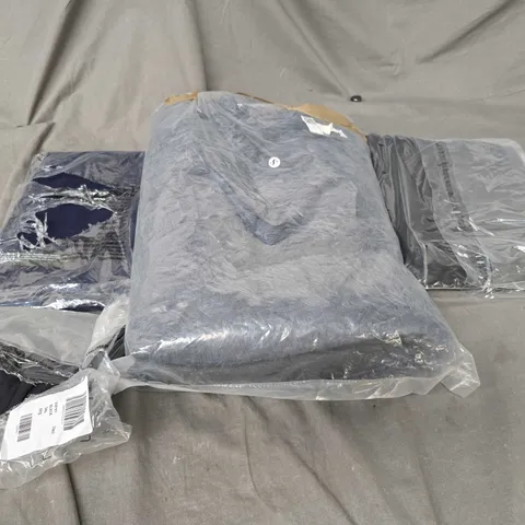 LARGE BOX OF APPROXIMATELY 20 ASSORTED CLOTHING ITEMS IN VARIOUS SIZES, STYLES AND COLOUR