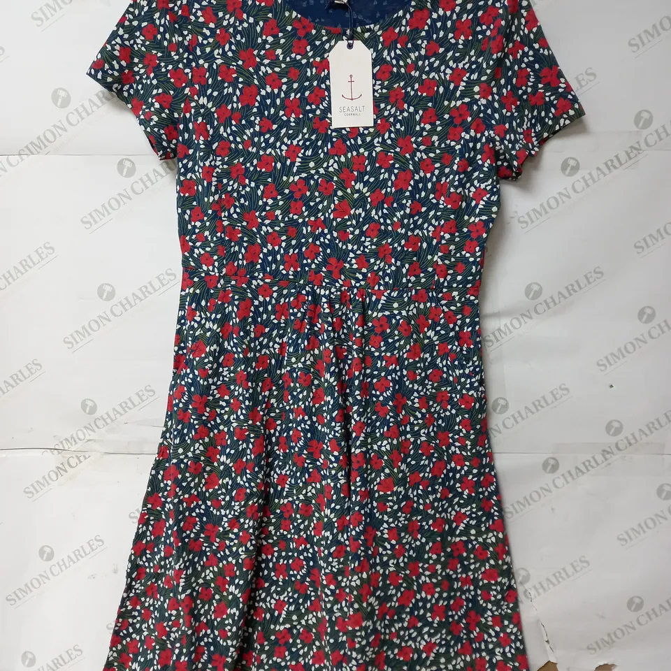 SEASALT CORNWALL SHORT SLEEVE APRIL DRESS - UK 14