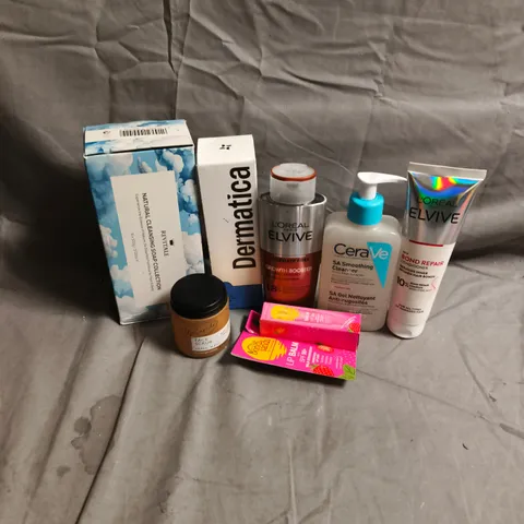 APPROXIMATEY 20 ASSORTED HEALTH AND BEAUTY PRODUCTS TO INCLUDE - CERAVE SMOOTHING CLEANSER - L'OREAL ELVIVE BOND REPAIR CONDITIONER - UPCIRCLE FACE SCRUB - ETC