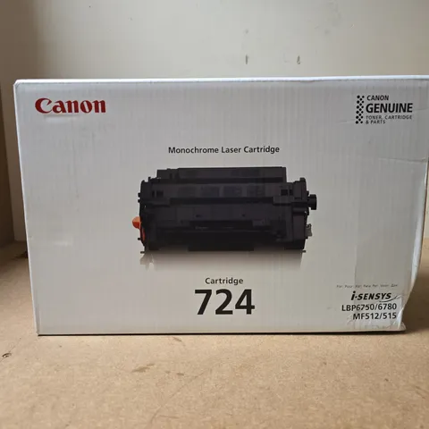 CANON MONOCHROME LASER CARTRIDGE 724 BOXED