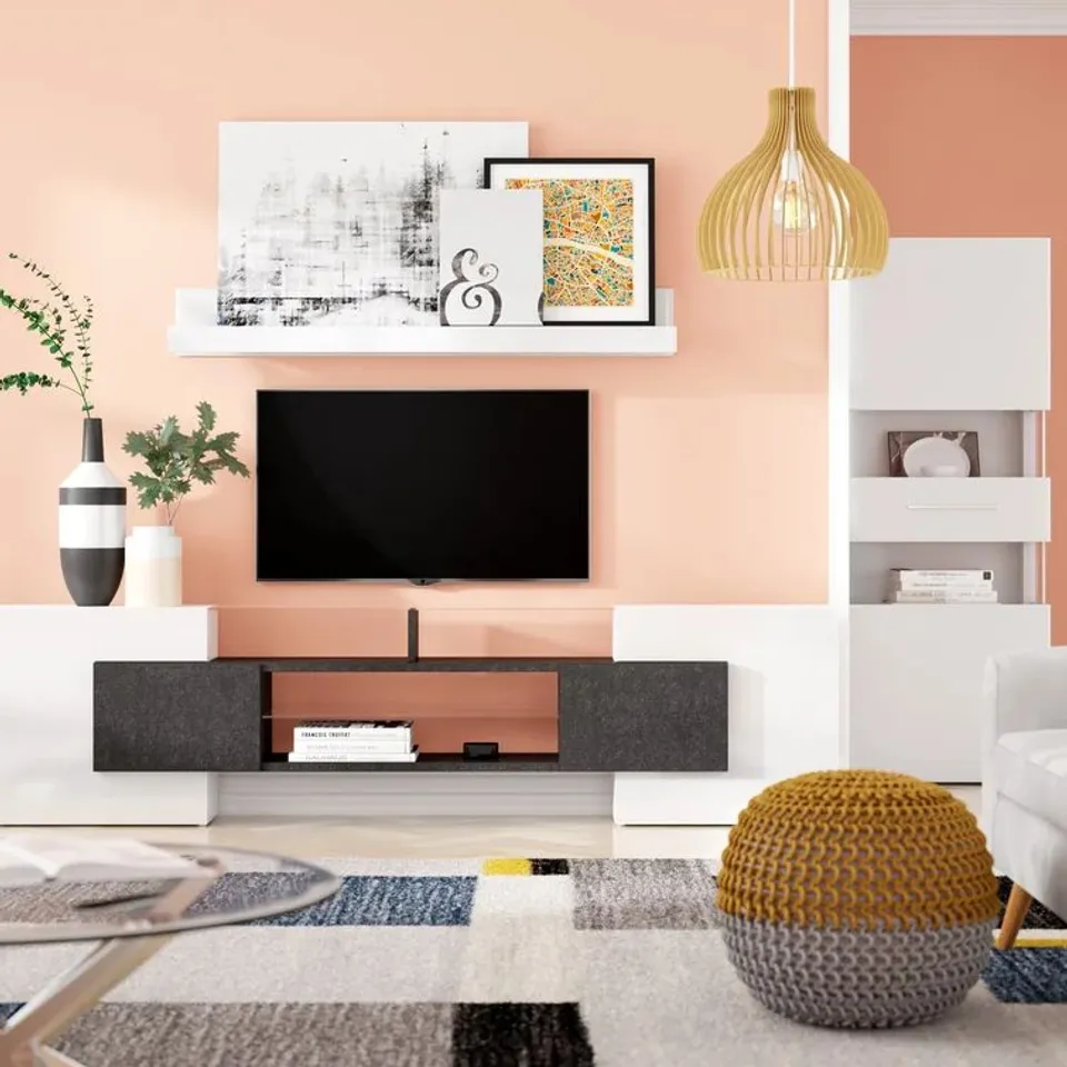 BOXED RISCHE TV STAND FOR TV'S UP TO 88"