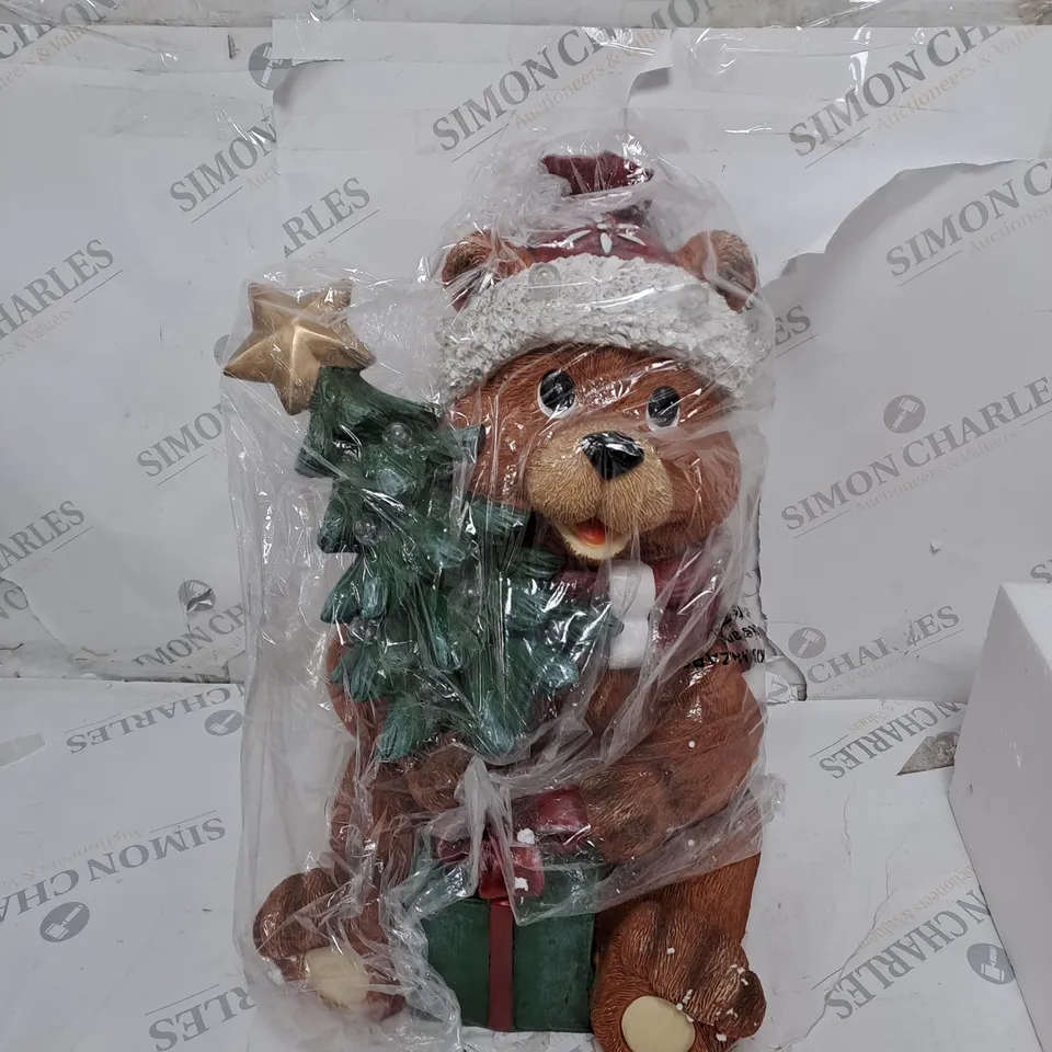 BOXED SANTA EXPRESS PRE-LIT INDOOR /OUTDOOR CHRISTMAS BEAR