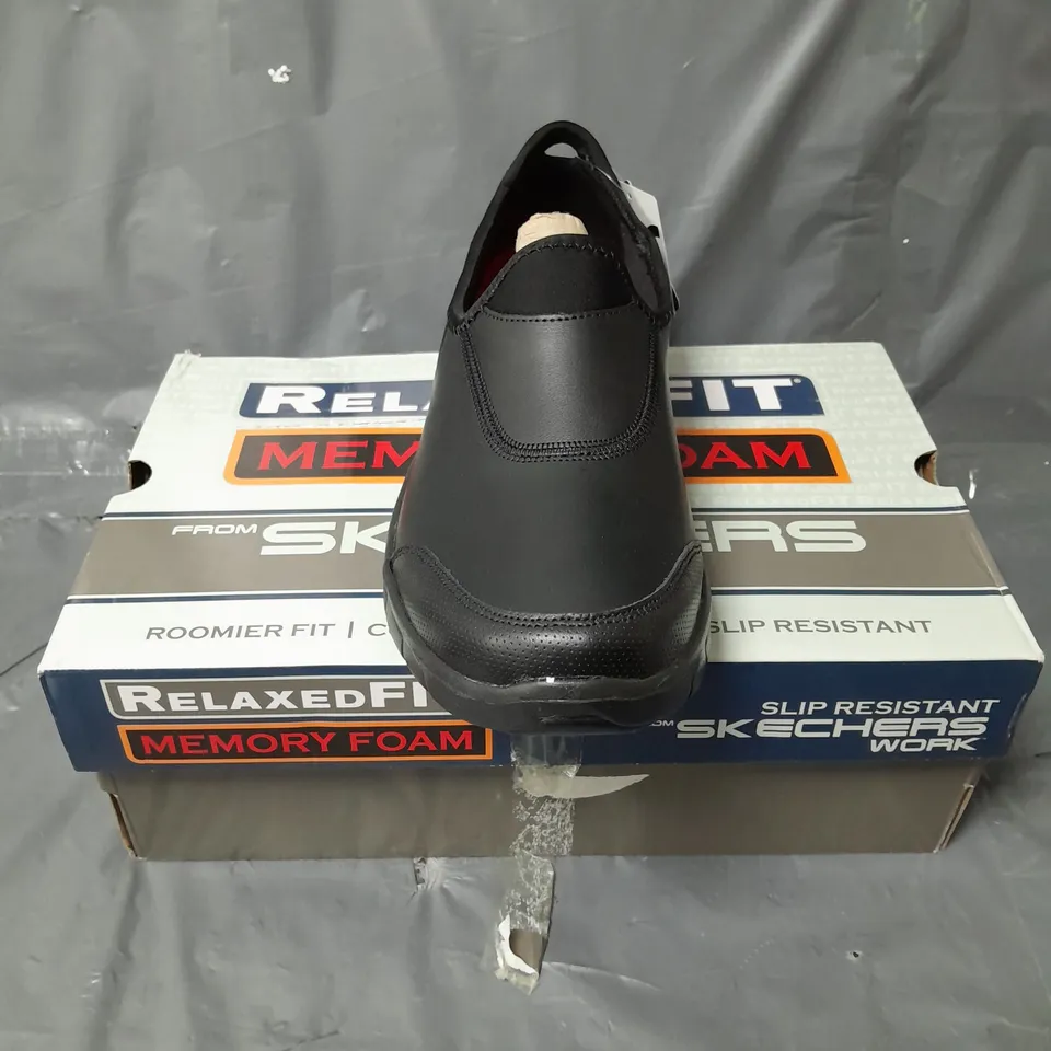 SKECHERS SURE TRACK WORKWEAR SLIP RESISTANT TRAINERS - BLACK - 7 RRP £79