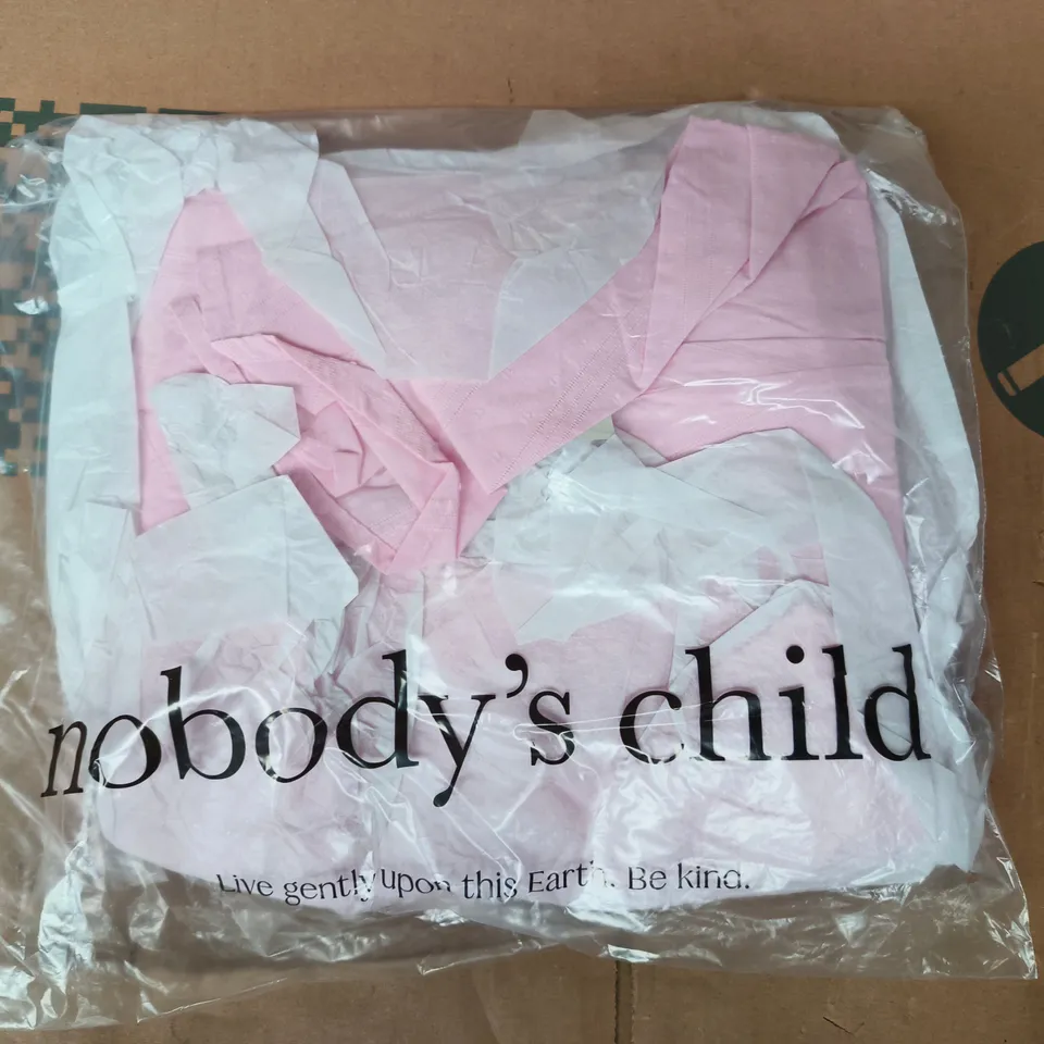 BAGGED NOBODY'S CHILD SLEEVELESS STARLIGHT MIDI DRESS IN PINK SIZE UK 6