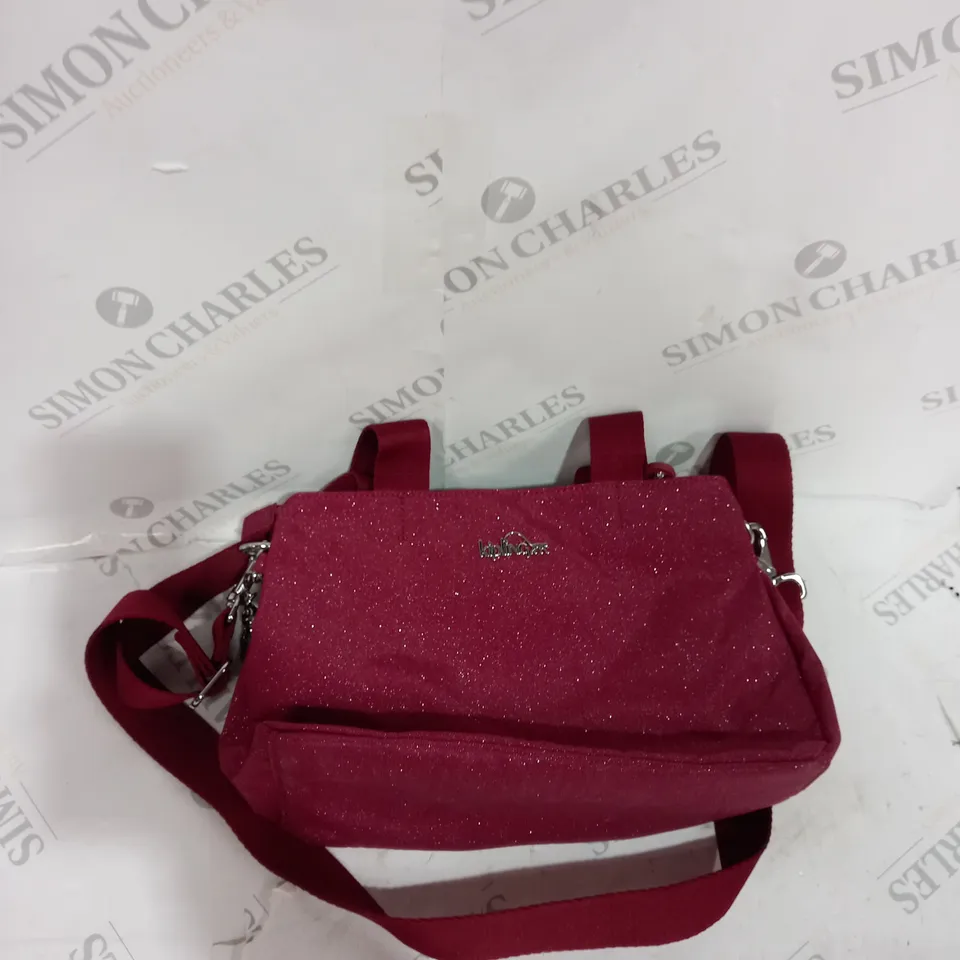 KIPLING HANDBAG IN SPARKLE IN RED 