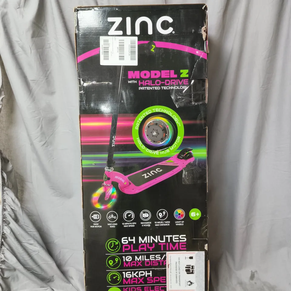 ZINC MODEL Z KIDS ELECTRIC SCOOTER PINK 