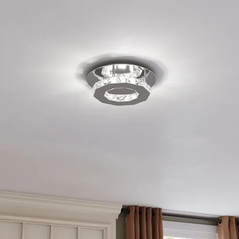 BOXED TARREN GLASS LED FLUSH MOUNT (1 BOX)